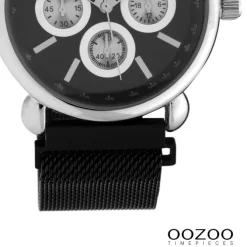 Oozoo Unisex Armbanduhr Timepieces Analog Metall schwarz UOC10696
