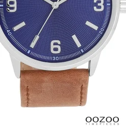 Oozoo Unisex Armbanduhr Timepieces Analog Lederband braun UOC11501