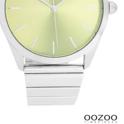 Oozoo Unisex Armbanduhr Timepieces Analog Metallband silber UOC11515