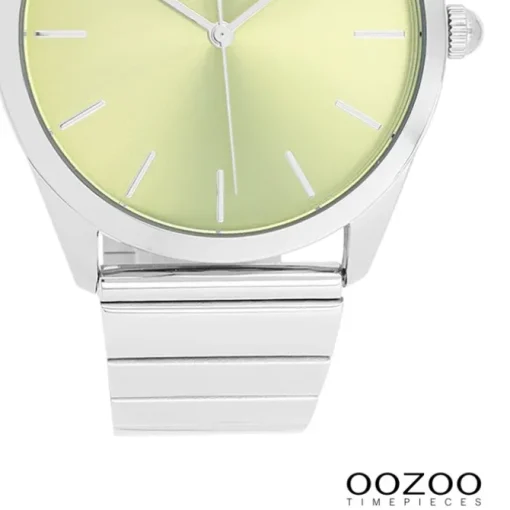 Oozoo Unisex Armbanduhr Timepieces Analog Metallband silber UOC11515