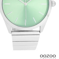 Oozoo Unisex Armbanduhr Timepieces Analog Metallband silber UOC11516