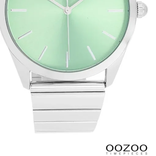 Oozoo Unisex Armbanduhr Timepieces Analog Metallband silber UOC11516