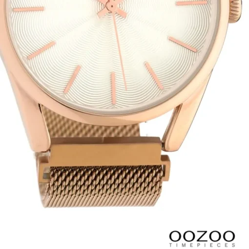 Oozoo Unisex Armbanduhr Timepieces Analog Metall rosegold UOC10694