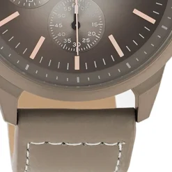 Oozoo Unisex Armbanduhr Timepieces C10907 Analog Leder braun taupe UOC10907