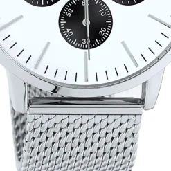 Oozoo Unisex Armbanduhr Timepieces C10910 Analog Edelstahl silber UOC10910