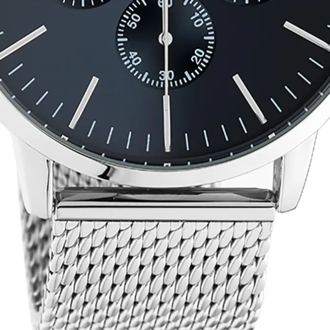 Oozoo Unisex Armbanduhr Timepieces C10911 Analog Edelstahl silber UOC10911