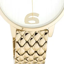 Oozoo Unisex Armbanduhr Timepieces C11022 Analog Edelstahl gold UOC10922