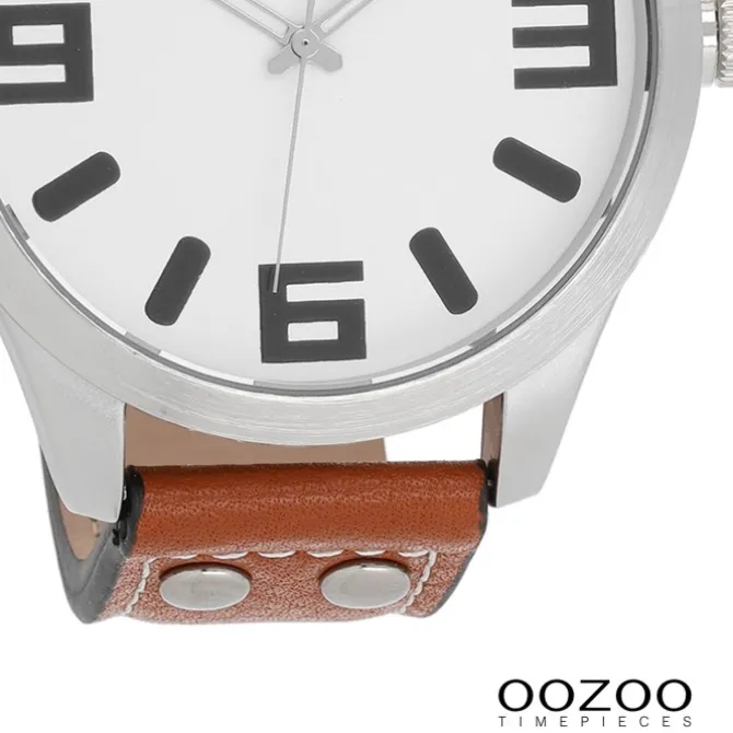 Oozoo Unisex Armbanduhr Timepieces Analog Leder braun UOC1001A