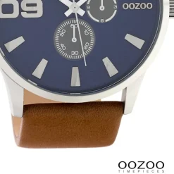 Oozoo Unisex Armbanduhr Timepieces Analog Leder braun UOC10346