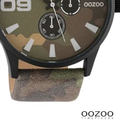 Oozoo Unisex Armbanduhr Timepieces Analog Leder braun UOC10347