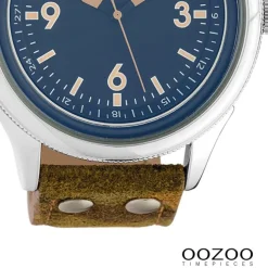 Oozoo Unisex Armbanduhr Timepieces Analog Leder camouflage UOC10352