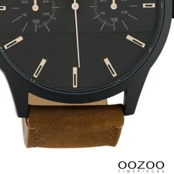 Oozoo Unisex Armbanduhr Timepieces Analog Leder braun UOC10538