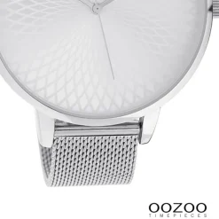 Oozoo Unisex Armbanduhr Timepieces Analog Metall silber UOC10550