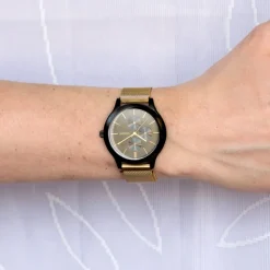 Oozoo Unisex Armbanduhr Timepieces Analog Metall gold UOC10689