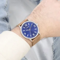 Oozoo Unisex Armbanduhr Timepieces Analog Lederband braun UOC11501