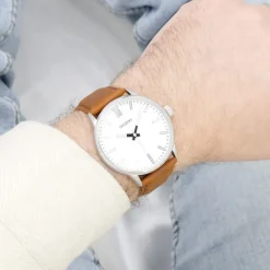 Oozoo Unisex Armbanduhr Timepieces Analog Lederband braun UOC11513