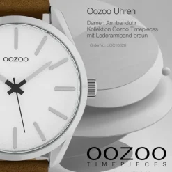 Oozoo Unisex Armbanduhr Timepieces Analog Leder braun UOC10320