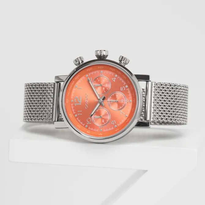 Oozoo Unisex Armbanduhr Timepieces C10903 Analog Edelstahl silber UOC10903