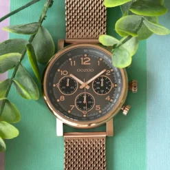 Oozoo Unisex Armbanduhr Timepieces C10703 Analog Edelstahl roségold UOC10703