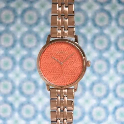 Oozoo Unisex Armbanduhr Timepieces Analog Metall rosegold UOC10559