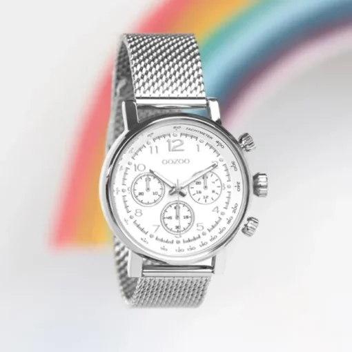 Oozoo Unisex Armbanduhr Timepieces C10900 Analog Edelstahl silber UOC10900