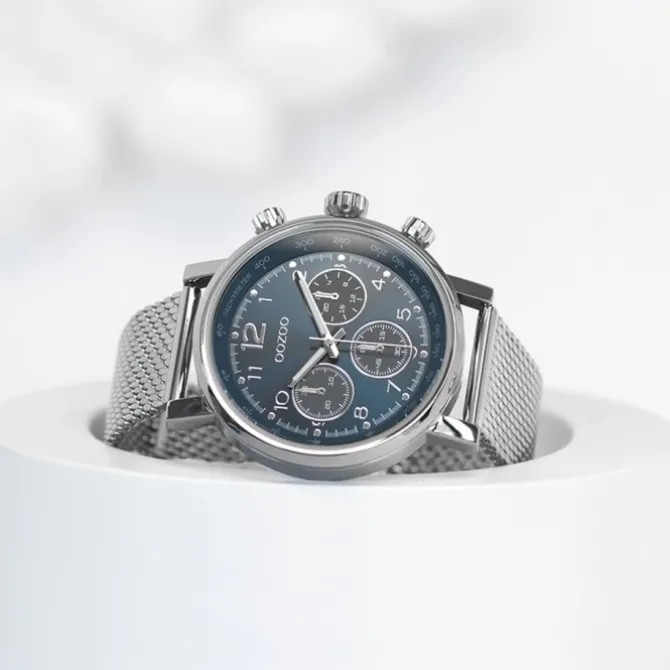 Oozoo Unisex Armbanduhr Timepieces C10904 Analog Edelstahl silber UOC10904