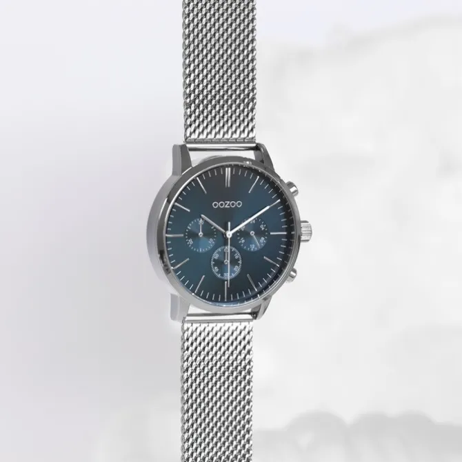 Oozoo Unisex Armbanduhr Timepieces C10911 Analog Edelstahl silber UOC10911