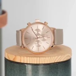 Oozoo Unisex Armbanduhr Timepieces C10916 Analog Leder braun taupe UOC10916