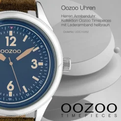 Oozoo Unisex Armbanduhr Timepieces Analog Leder camouflage UOC10352