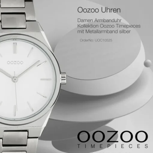Oozoo Unisex Armbanduhr Timepieces Analog Metall silber UOC10525