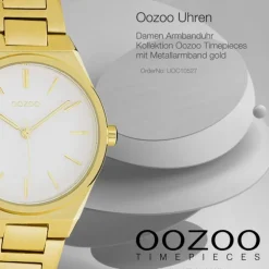 Oozoo Unisex Armbanduhr Timepieces Analog Metall gold UOC10527
