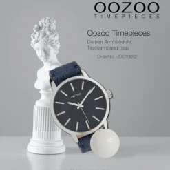 Oozoo Unisex Armbanduhr Timepieces Analog Textil blau UOC10002