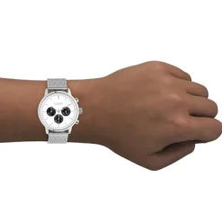 Oozoo Unisex Armbanduhr Timepieces C10910 Analog Edelstahl silber UOC10910