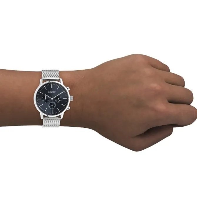 Oozoo Unisex Armbanduhr Timepieces C10911 Analog Edelstahl silber UOC10911