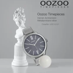 Oozoo Unisex Armbanduhr Timepieces Analog Metall silber UOC10137