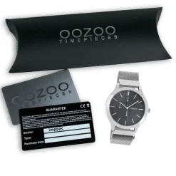 Oozoo Unisex Armbanduhr Timepieces Analog Metall silber UOC10686