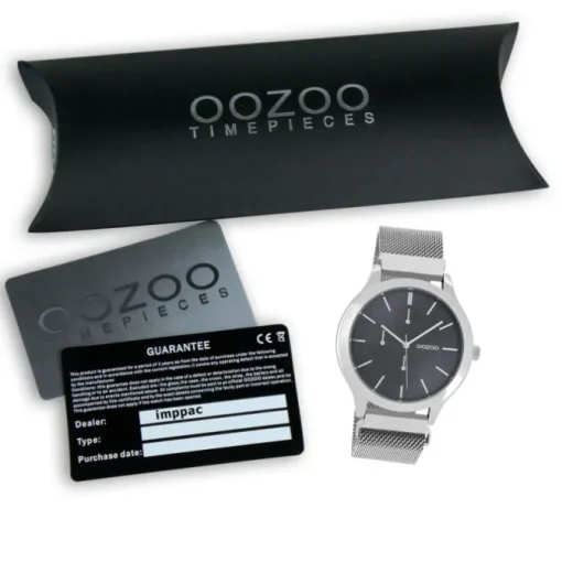 Oozoo Unisex Armbanduhr Timepieces Analog Metall silber UOC10686
