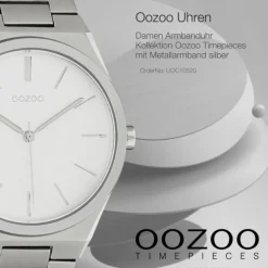 Oozoo Unisex Armbanduhr Timepieces Analog Metall silber UOC10520