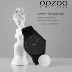 Oozoo Unisex Armbanduhr Timepieces Analog Metall schwarz UOC10524
