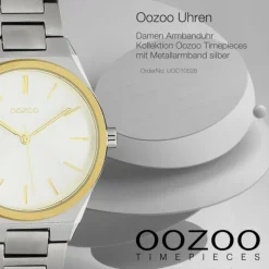 Oozoo Unisex Armbanduhr Timepieces Analog Metall silber UOC10526
