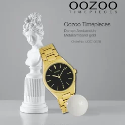 Oozoo Unisex Armbanduhr Timepieces Analog Metall gold UOC10528