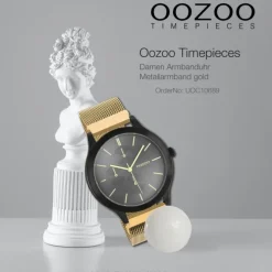 Oozoo Unisex Armbanduhr Timepieces Analog Metall gold UOC10689