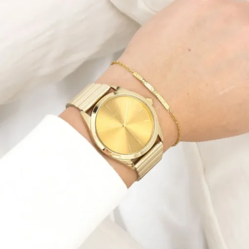 Oozoo Unisex Armbanduhr Timepieces Analog Metallband gold UOC11517
