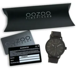 Oozoo Unisex Armbanduhr Timepieces Analog Textil schwarz braun UOC10004