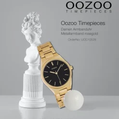 Oozoo Unisex Armbanduhr Timepieces Analog Metall rosegold UOC10529