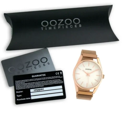 Oozoo Unisex Armbanduhr Timepieces Analog Metall rosegold UOC10694