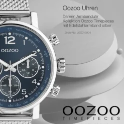 Oozoo Unisex Armbanduhr Timepieces C10904 Analog Edelstahl silber UOC10904