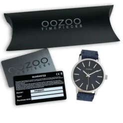 Oozoo Unisex Armbanduhr Timepieces Analog Textil blau UOC10002