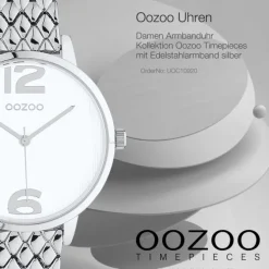 Oozoo Unisex Armbanduhr Timepieces C10920 Analog Edelstahl silber UOC10920