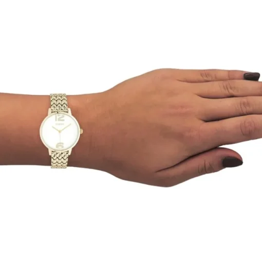 Oozoo Unisex Armbanduhr Timepieces C11022 Analog Edelstahl gold UOC10922